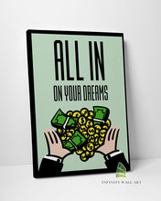 Load image into Gallery viewer, Monopoly Motivational Inspirational Quote Canvas Art Wall Art Print Picture Home Decor Canvas
